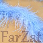 Sal cu pene de strut - Bleu - imagine 2