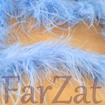 Sal cu pene de strut - Bleu