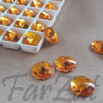 Cristale Swarovski rotunde 10 mm SUN (248) - imagine 3