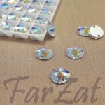 Cristale Swarovski rotunde 10 mm Aurora boreala - imagine 3