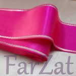 Panglica dublu saten brodata 6 cm - imagine 4