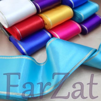 Panglica dublu saten brodata 6 cm