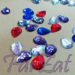 Pietre de cusut lacrima de 10 x 14 mm - Cod 83