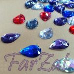 Pietre de cusut lacrima de 10 x 14 mm - Cod 83 - imagine 2