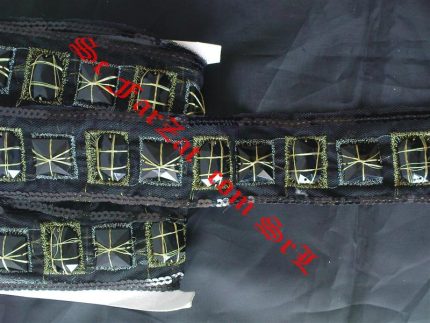 13.banda tiul negru cu pietre cusute si brodate cu argintiu si auriu (1)