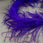 Fular (marabu) pene de strut mov - imagine 3