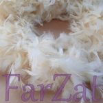 Fular cu pene crem - imagine 3