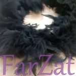 Fular cu pene negru - imagine 3