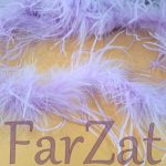 Fular (marabu) pene strut lila