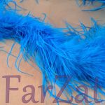 Fular ( marabu ) pene strut turcoaz - imagine 5