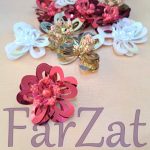 Aplicatie Floare cu paiete cod 61