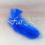 Pene decorative albastre