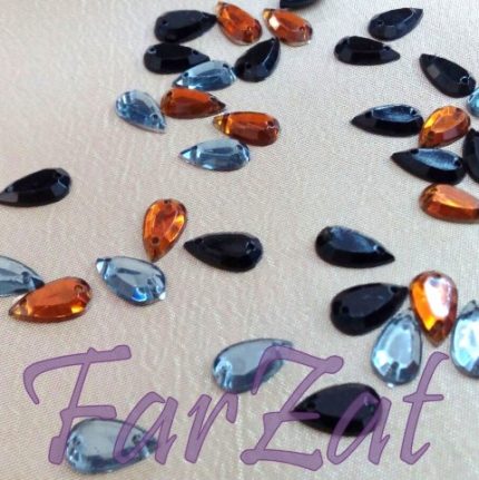 Pietre de cusut lacrima de 7 x 12 mm cod 24