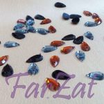 Pietre de cusut lacrima de 7 x 12 mm cod 24 - imagine 2