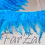 Banda din pene de cocos turcoaz