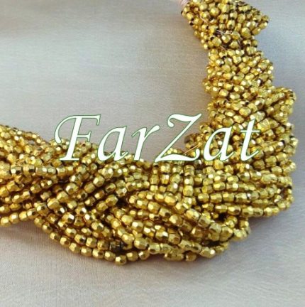 Margele aurii la sirag de 4 mm cod 14