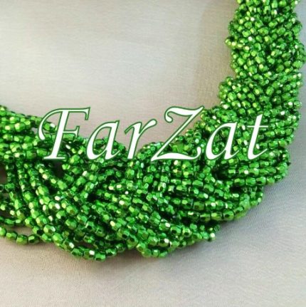 Margele verzi la sirag de 4 mm cod 27