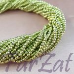 Margele - verde fistic la sirag de 3 mm cod 68