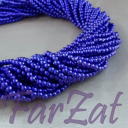 Margele – albastru cobalt la sirag de 3 mm cod 86