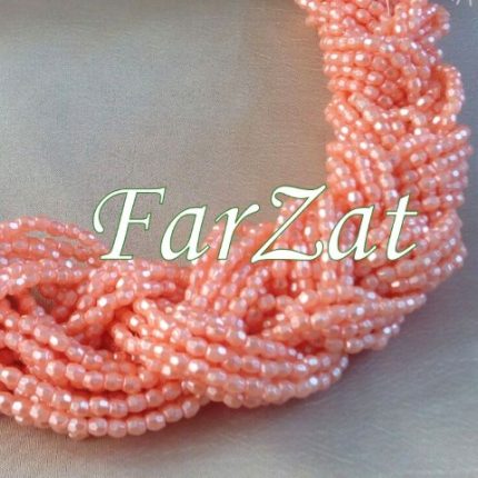 Margele - portocaliu corai la sirag de 4 mm cod 63