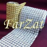 Banda de piramide cu imitatie de stras