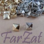 Capse tinte design forma piramida de 8 mm cod 01