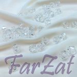 Margele romboide albe