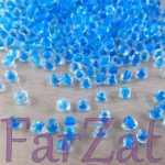 Margele transparente cu miez albastru deschis 4 mm cod 231 - imagine 5