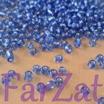 Margele albastru cu miez argintiu 4 mm cod 187 - imagine 3