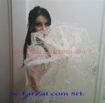 Umbrela mireasa, mica din dantela cod 18 - imagine 2