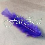 Pene decorative de cocos mov - imagine 2