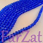 Margele cristal 8 x 6 mm - albastru electric