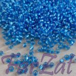 Margele turcoaz spre albastru cu miez argintiu 3 mm cod 340 - imagine 3