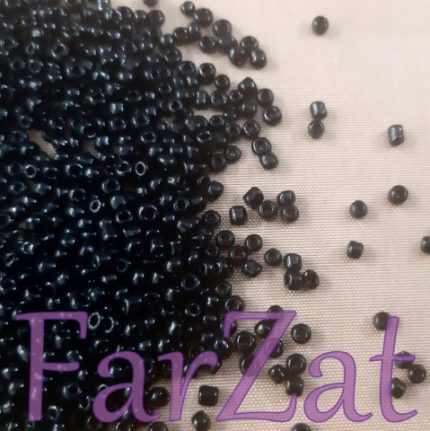margele negre 2 mm
