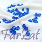 Margele romboide albastru electric