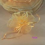 Marturii organza - auriu inchis - imagine 3