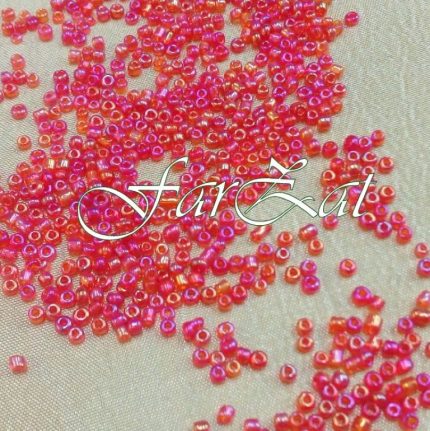 Margele - cameleon rosu spre portocaliu 2 mm cod 423