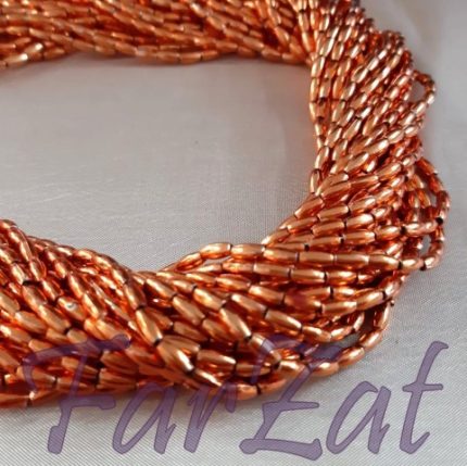 Margele aramii la sirag de 6x3 mm cod 167