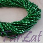 Margele - verde inchis la sirag de 6x3 mm cod 156