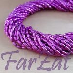 Margele liliac la sirag de 6x3 mm cod 160 - imagine 2