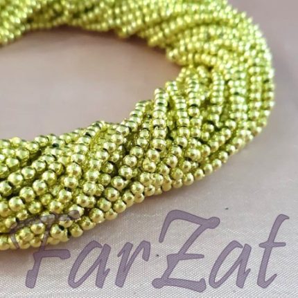 Margele verde oliv la sirag de 3 mm cod 146