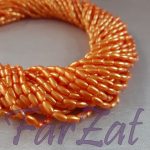 Margele portocalii la sirag de 6x3 mm cod 164