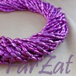 Margele liliac la sirag de 6x3 mm cod 160