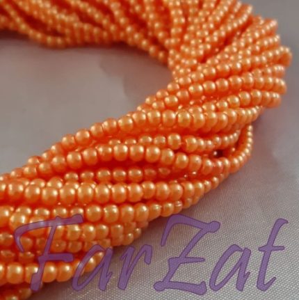 Margele portocalii la sirag de 3 mm cod 142