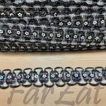 Aplicatie textila neagra - cod 112