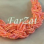 Margele portocalii cu reflexe AB de 4 mm cod 170