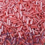 Margele tubulare rosii 6 mm cod 418 - imagine 3