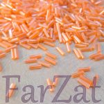 Margele tubulare portocalii 6 mm cod 414 - imagine 2