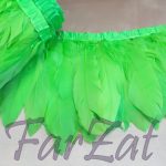 Banda din pene de porumbel verde fistic