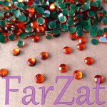 Strasuri de lipit SS 20 portocalii - 5 mm